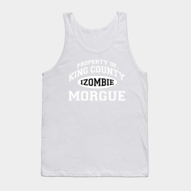 Property of King County Morgue White Oval Tank Top by pasnthroo